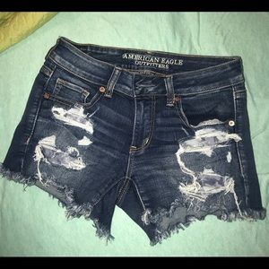 American Eagle Midi Denim Shorts